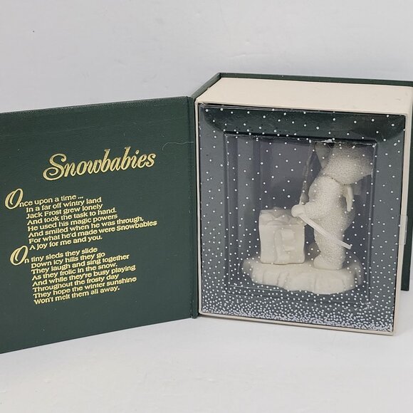 Department 56  Winter Tales Of The Snowbabies "Stringing Fallen Stars" - Picture 5 of 10